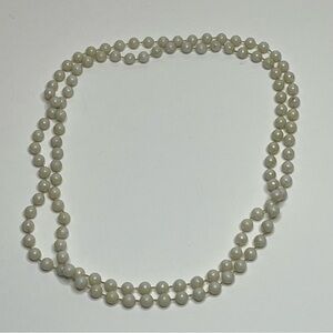 Faux, Costume, Estate, Vintage Jewelry, White Necklace